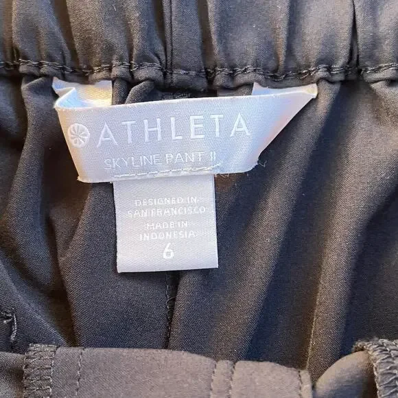 Athleta Women's Skyline Pants II Black Size 6 - Picture 7 of 9